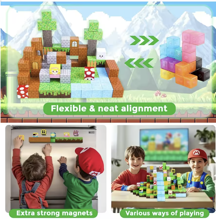 Colorful Magnetic Builder Set